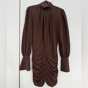 Ronny Kobo Collection Chocolate Long Sleeve Dress